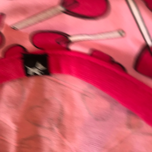 🆕 Valentines Hotel Doggy Dog Onesie Pink Heart Sucker All Over Print PJs - Picture 7 of 12